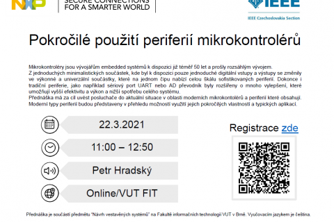 Pokročilé použití periferiií mikrokontrolérů
